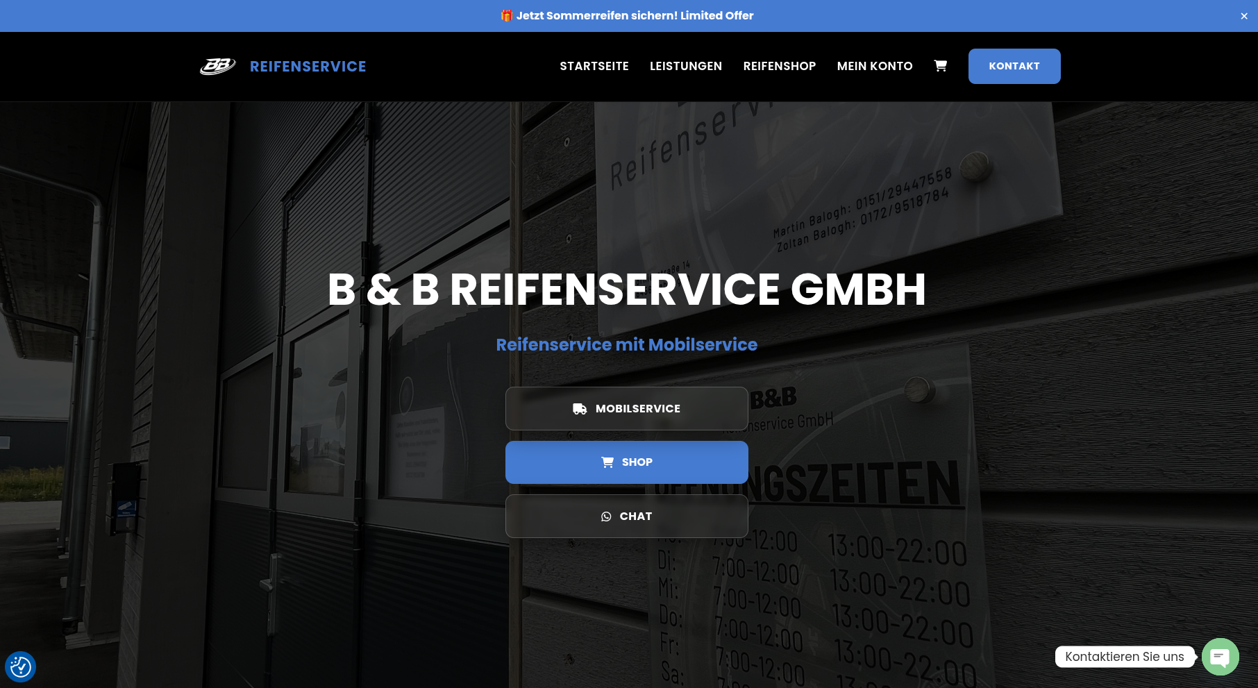 B&B Reifen project screenshot